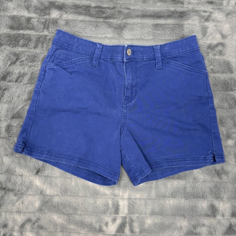 Calvin Klein Jeans Womens Royal Blue Denim Shorts W28 Classic 5-Pocket Stretch